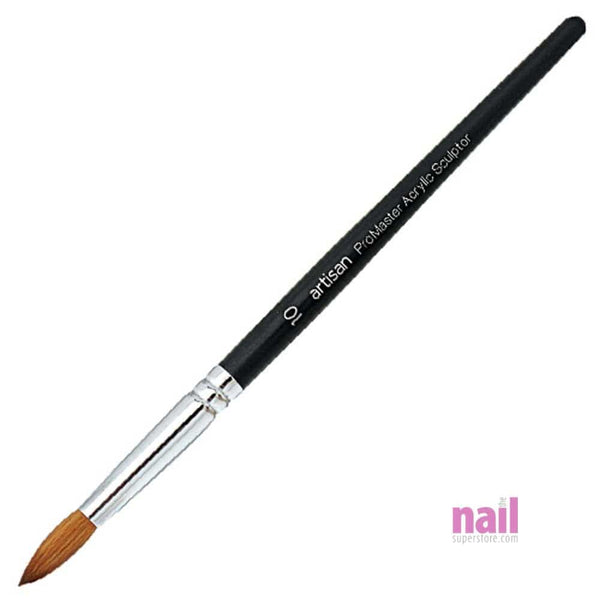 Artisan Acrylic Nail Brush | ProMaster Kolinsky Series - Size #10 - Each 119318 - The Nail Superstore