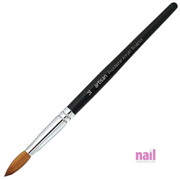 Artisan Acrylic Nail Brush | ProMaster Kolinsky Series - Size #14 - Each 119320 - The Nail Superstore
