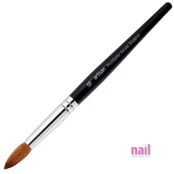 Artisan Acrylic Nail Brush | ProMaster Kolinsky Series - Size #18 - Each 119322 - The Nail Superstore