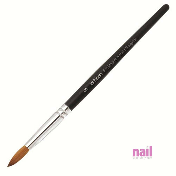 Artisan Acrylic Nail Brush | ProMaster Kolinsky Series - Size #8 - Each 119329 - The Nail Superstore