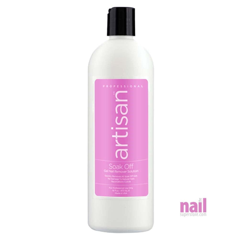 Artisan Soak Off Gel Nail Remover Solution | Quickly Removes & Soaks Off - 16 oz 129009 - The Nail Superstore