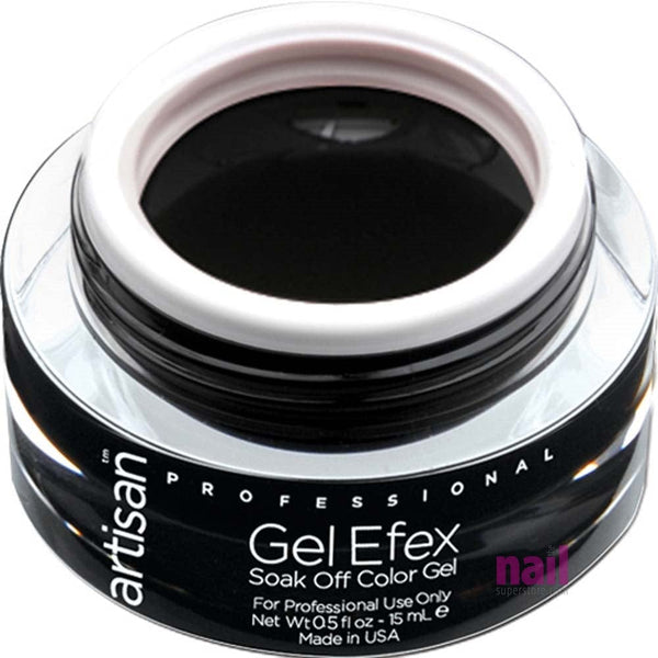 Artisan Soak Off Gel Nail Polish | Black - 0.5 oz 129134 - The Nail Superstore