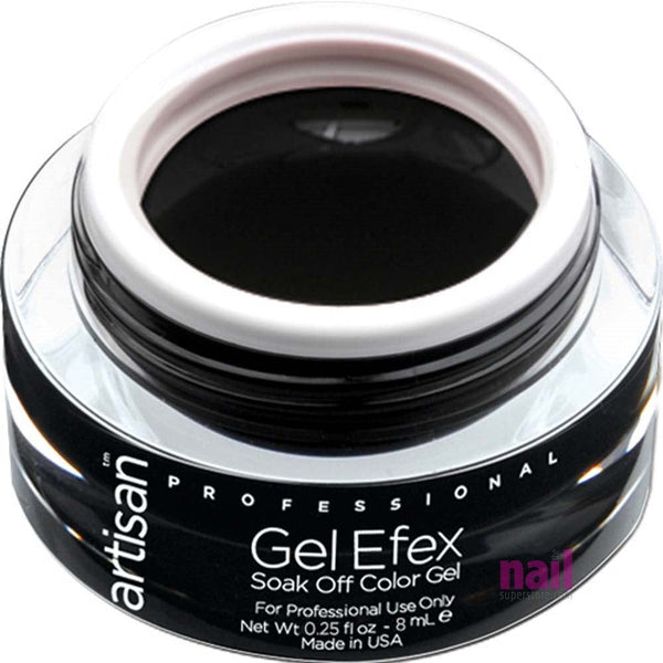 Artisan Soak Off Gel Nail Polish | Black - 0.25 oz 129197 - The Nail Superstore