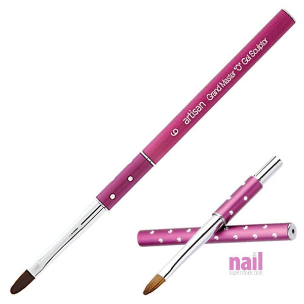 Artisan Gel Nail Brush | GrandMaster Kolinsky Series - Oval - Size #6 - Each 129303 - The Nail Superstore