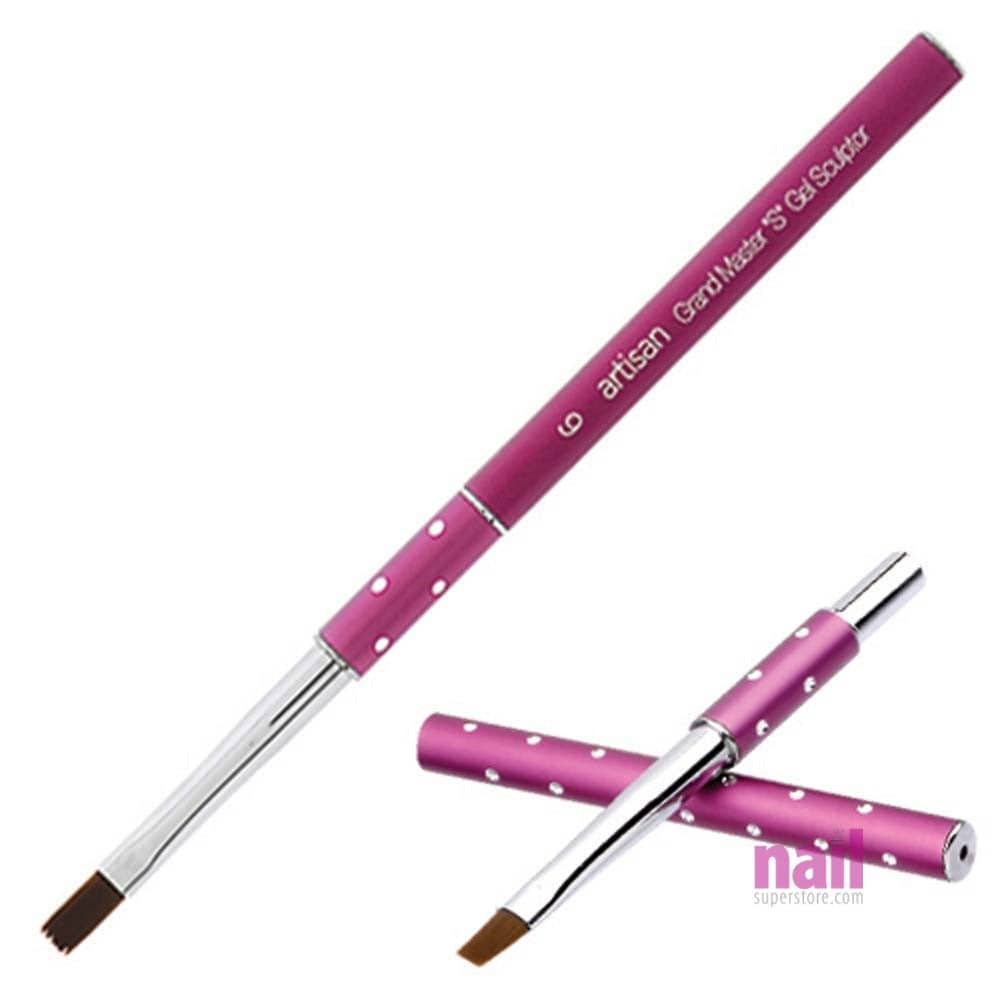 Artisan Gel Nail Brush | GrandMaster Kolinsky Series - Square - Size