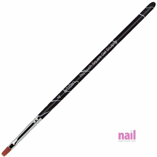 Artisan Gel Nail Brush | ProTouch Square Sculptor Brush #4 - Each 129307 - The Nail Superstore