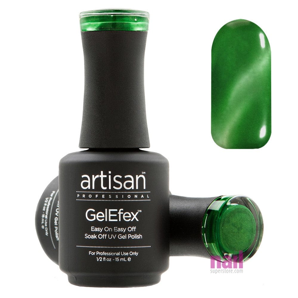 Artisan GelEfex Magnetic Cat Eye Gel Nail Polish | Green Guise - 0.5 oz 129986 - The Nail Superstore