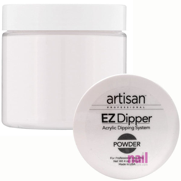Artisan EZ Dipper Acrylic Nail Dipping Powder | Crystal Clear – Refill Size - 4 oz 139031 - The Nail Superstore