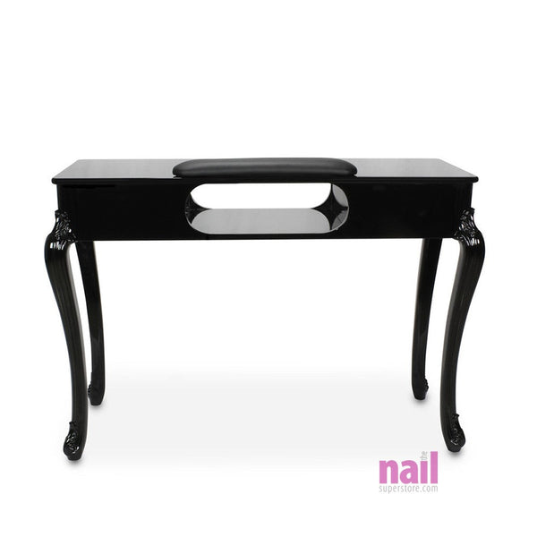 Venice Manicure Table | Antique Design - Black - Each