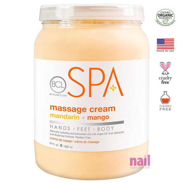 Organic Spa Body & Massage Lotion | Mandarin & Mango - 64 oz