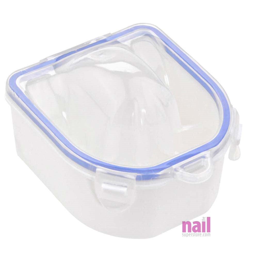 2-in-1 Manicure & Quick Soak-Off Bowl | Aqua Blue Color - Each - The Nail Superstore