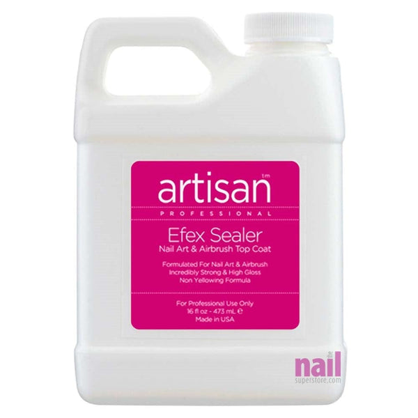 Artisan Efex Sealer Nail Art & Airbrush Top Coat | No Smudges & No Smears - 16 oz 229012 - The Nail Superstore