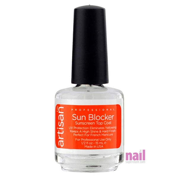 Artisan SunBlocker Sunscreen Top Coat | Protect Nails from The Sun - 0.5 oz 229014 - The Nail Superstore