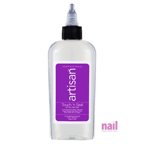 Artisan Touch N Seal UV Dry Top Coat | Non Yellowing & Non Chipping Formula - 4 oz 229019 - The Nail Superstore