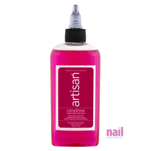 Artisan UltraShine Top Coat | Ultra Shiny, Mirror-Like Finish - 4 oz 229031 - The Nail Superstore