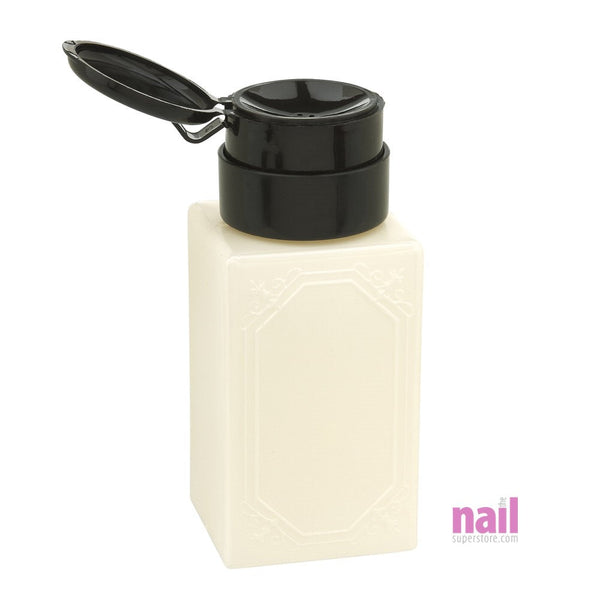 230ml Acetone Nail Polish Remover Dispenser w/Pump | White - Each