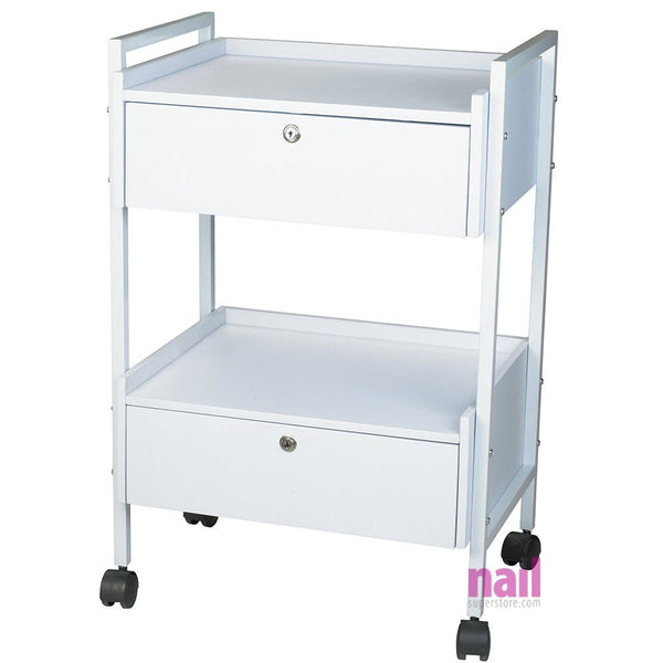 Silver Spa Mobile Beauty Trolley Cart | For Spas, Salons, Hair Stylists & More - Each