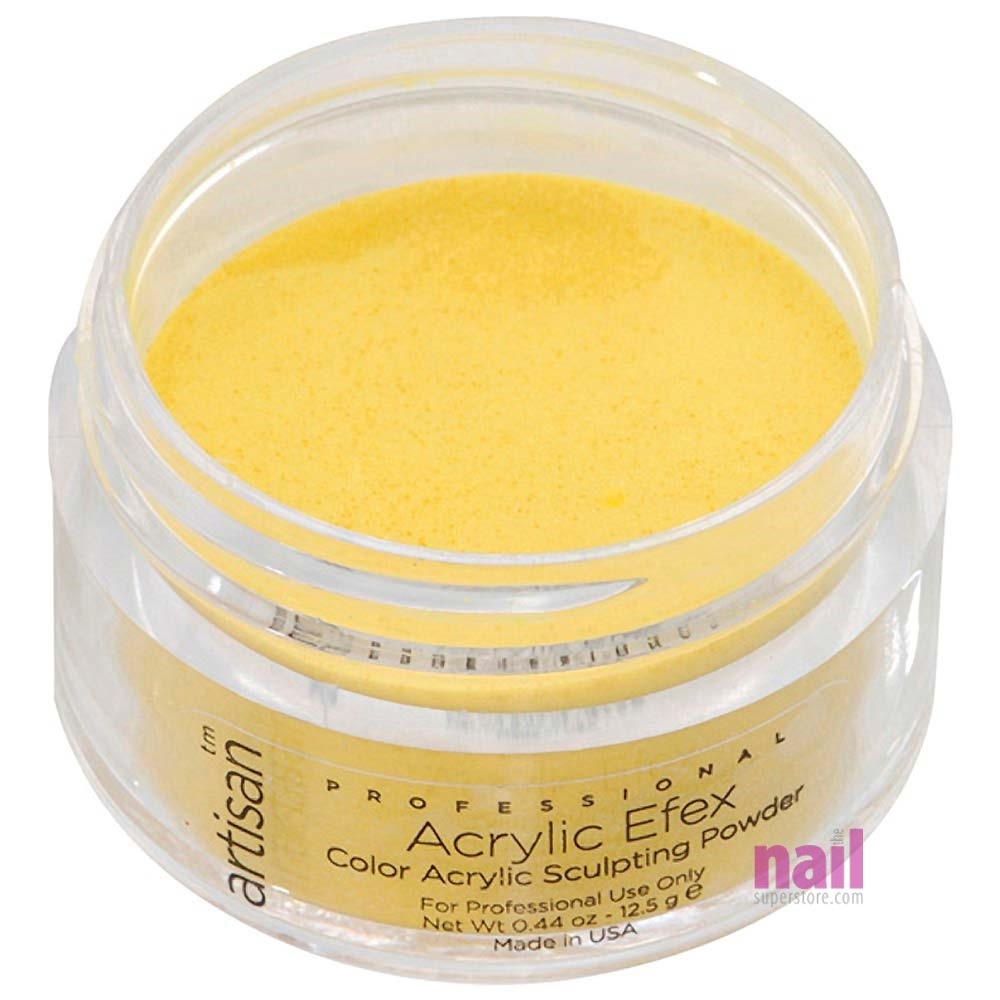 Artisan Colored Acrylic Nail Powder | Professional Size - Deep Yellow - 0.88 oz