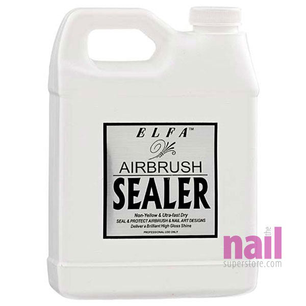 Elfa Airbrush & Nail Art Sealer | Non Yellowing & Non Chipping Formula - 32 oz