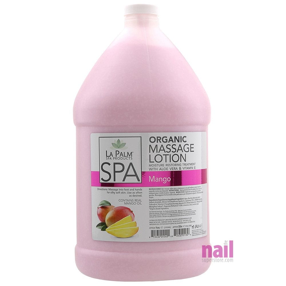 La Palm - Healing Therapy Body & Massage Mango Hand Lotion | Heals and Rejuvenates Dry Skin - Gallon 310053 - The Nail Superstore