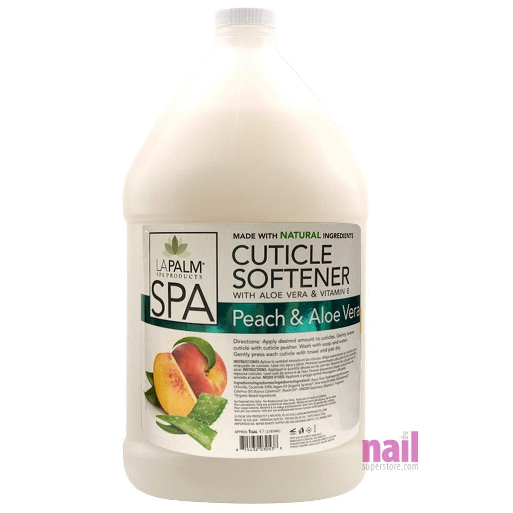 La Palm - Cuticle Softener | Peach - Gallon 310054 - The Nail Superstore