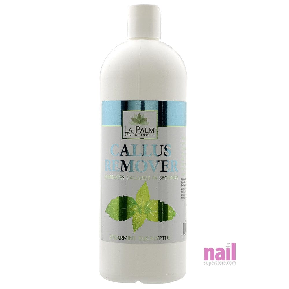 La Palm - Callus Remover | Spearmint Eucalyptus - Ultimate Foot Callus Treatment - 32 oz 320085 - The Nail Superstore