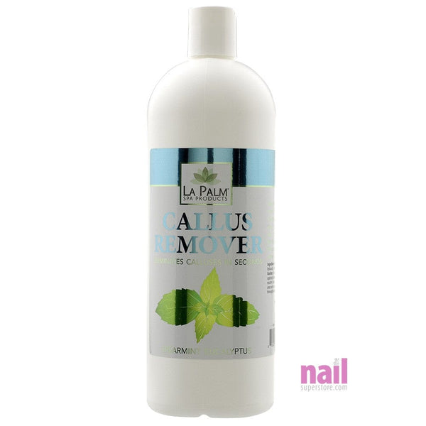 La Palm - Callus Remover | Spearmint Eucalyptus - Ultimate Foot Callus Treatment - 32 oz 320085 - The Nail Superstore