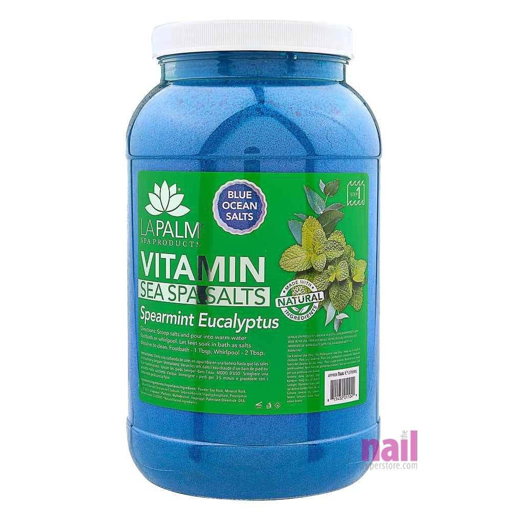 La Palm - Pedicure Sea Salts | Spearmint Eucalyptus - Gallon 320096 - The Nail Superstore