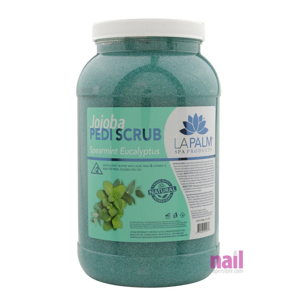 La Palm - Jojoba Pedi-Gel Scrub | Spearmint Eucalyptus - Gallon 320098 - The Nail Superstore