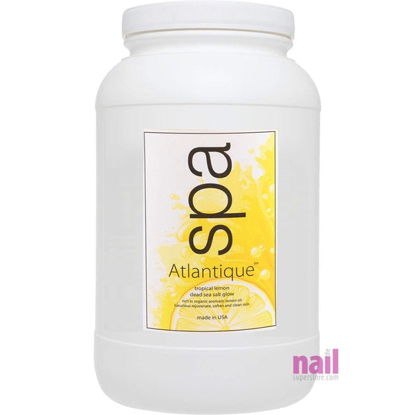Atlantique Pedicure Spa | Dead Sea Salt Glow - Tropical Lemon & Tangerine - Pro Size - Gallon 320116 - The Nail Superstore