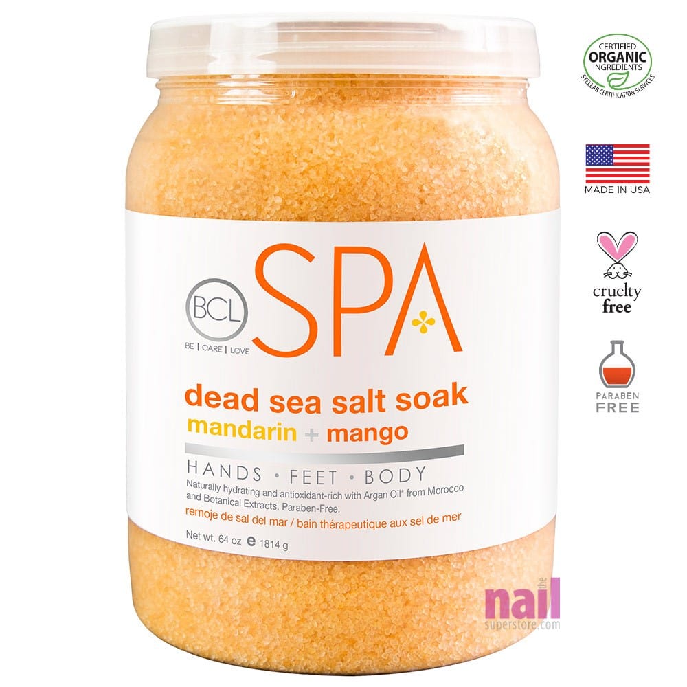 BCL Spa Pedicure Salts | Mandarin & Mango - 64 oz 320306 - The Nail Superstore