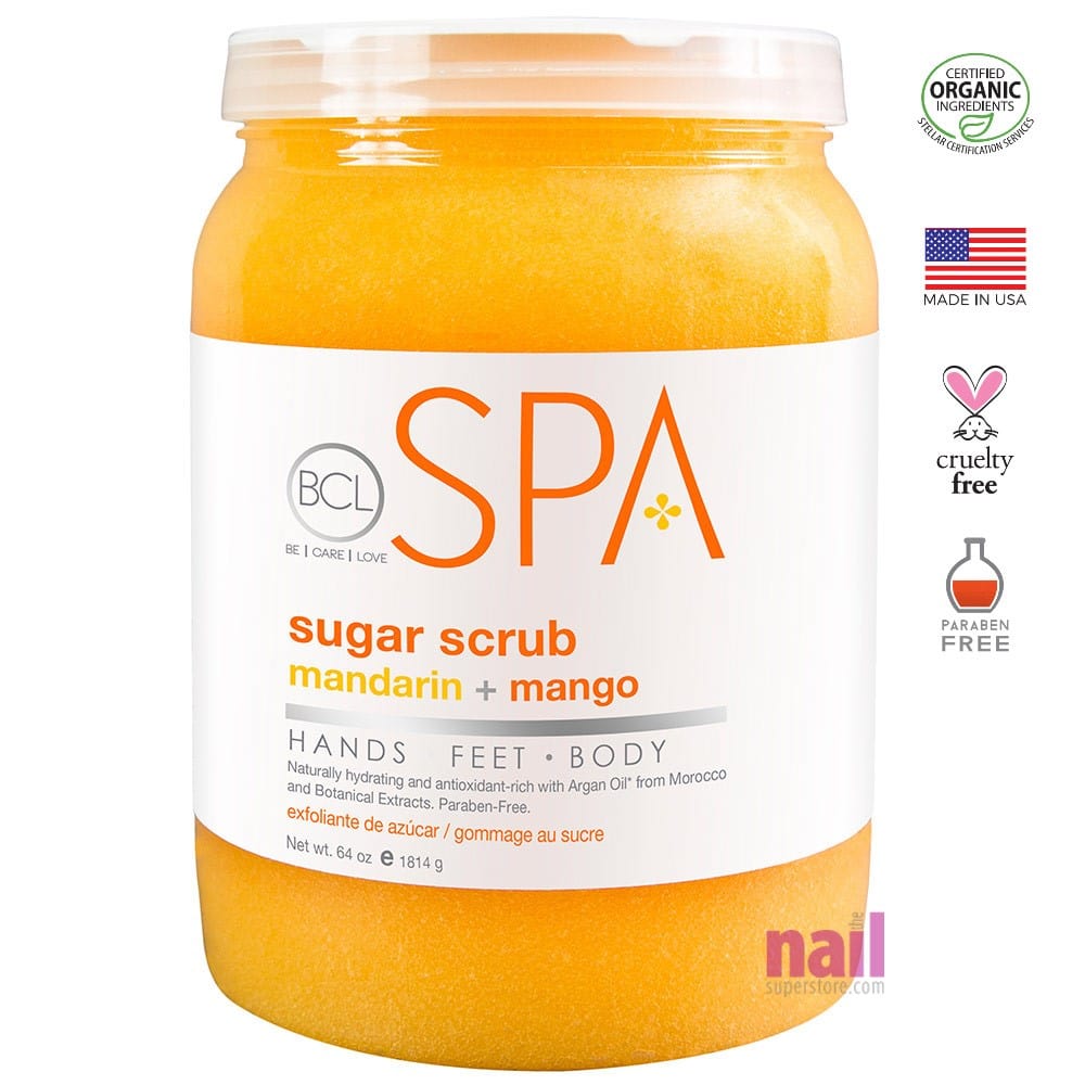 BCL Spa Pedicure Scrub | Mandarin & Mango - 64 oz 320307 - The Nail Superstore