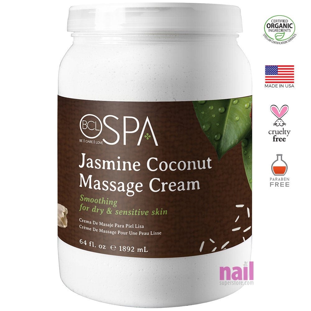 BCL Spa Body & Massage Lotion | Jasmine & Coconut - 64 oz 320314 - The Nail Superstore