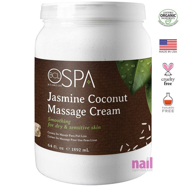 BCL Spa Body & Massage Lotion | Jasmine & Coconut - 64 oz 320314 - The Nail Superstore