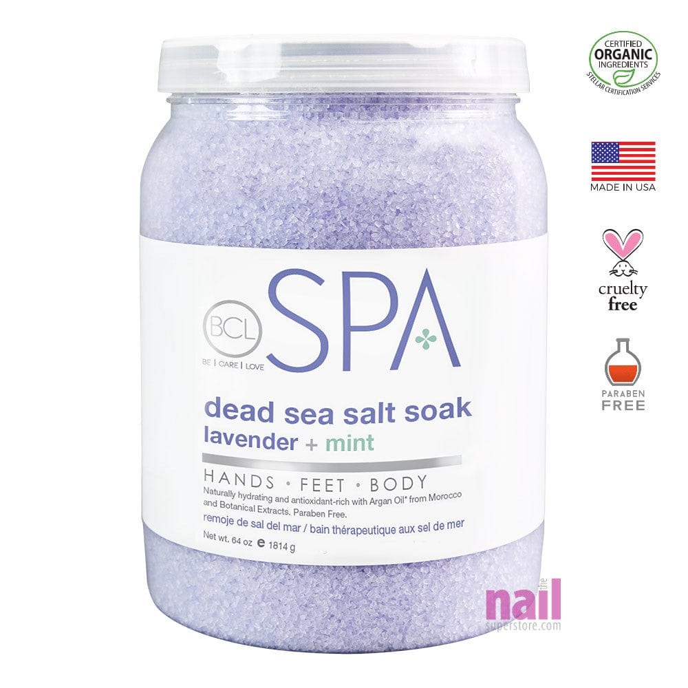 BCL Spa Pedicure Salts | Lavender & Mint - 64 oz 320316 - The Nail Superstore