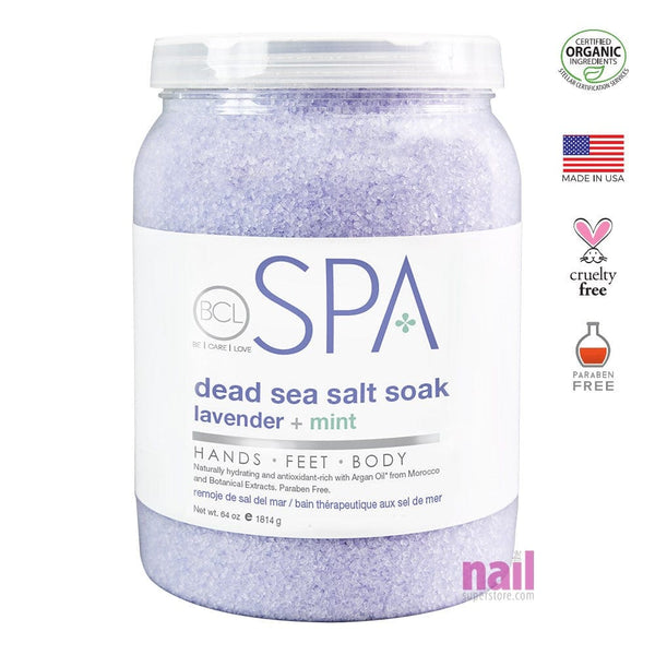 BCL Spa Pedicure Salts | Lavender & Mint - 64 oz 320316 - The Nail Superstore