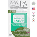 BCL Spa Pedicure Kit 4-in-1 Packets | Tingling Mint & CBD - Pack 320328 - The Nail Superstore