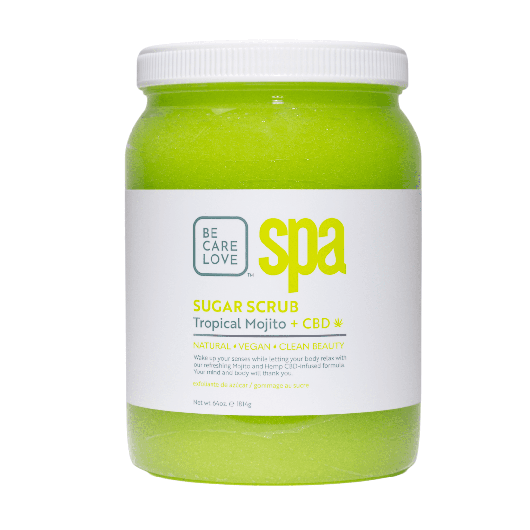 BCL Spa Pedicure Sugar Scrub | Tropical Mojito + Mint Sugar - 64 oz 320329 - The Nail Superstore