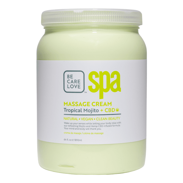 Organic BCL Spa Body & Feet Massage Cream | Tropical Mojito + Mint - 64 oz