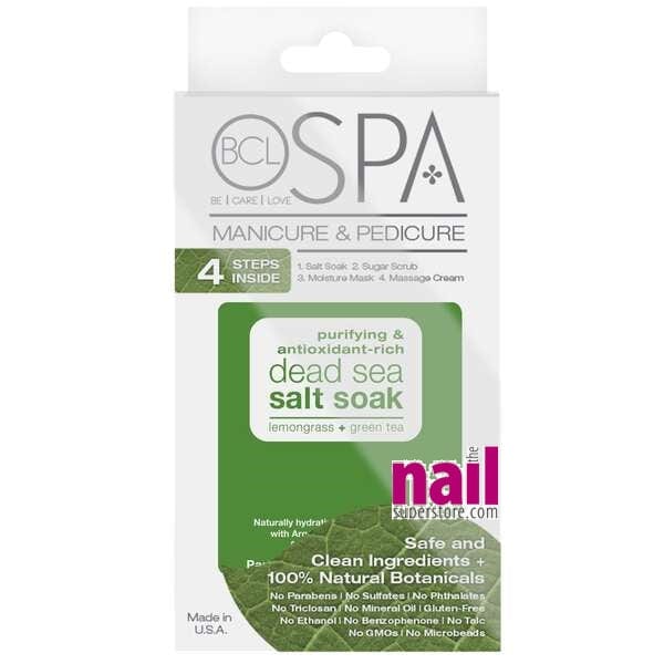 BCL Spa Pedicure Kit 4-in-1 Packets | Lemograss Green Tea - Pack 320331 - The Nail Superstore