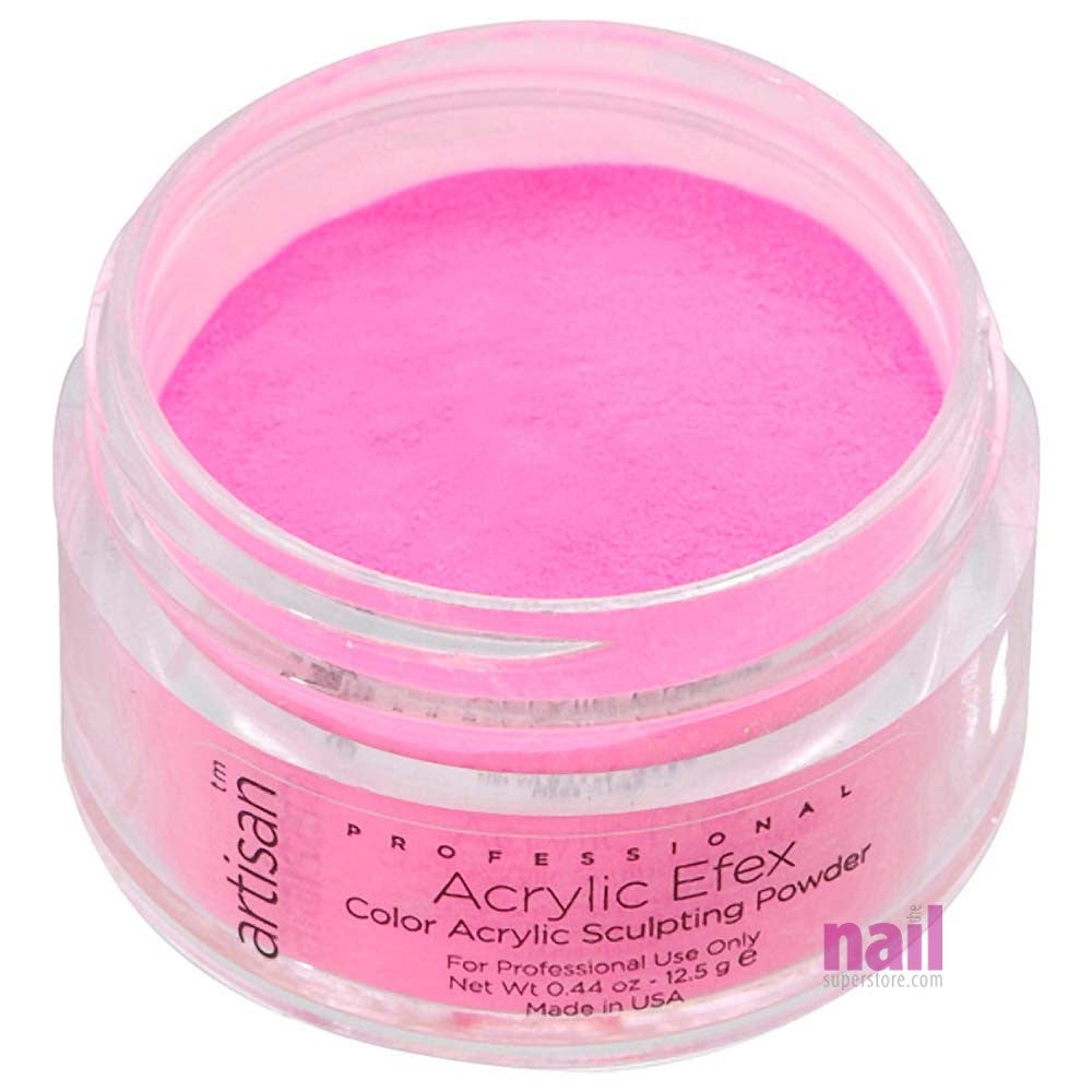 Artisan Colored Acrylic Nail Powder | Professional Size - Bright Pink - 0.88 oz
