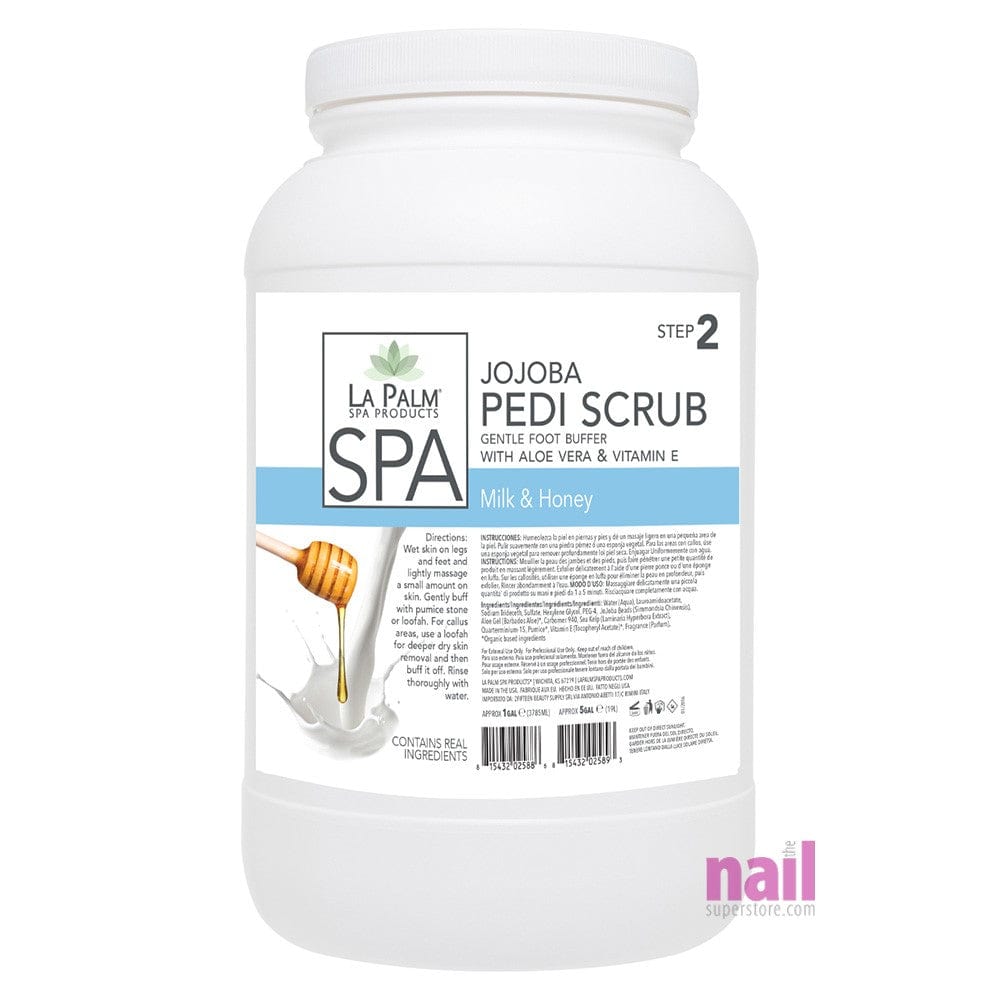 La Palm - Jojoba Pedi-Gel Scrub | Milk & Honey - Gallon 340053 - The Nail Superstore
