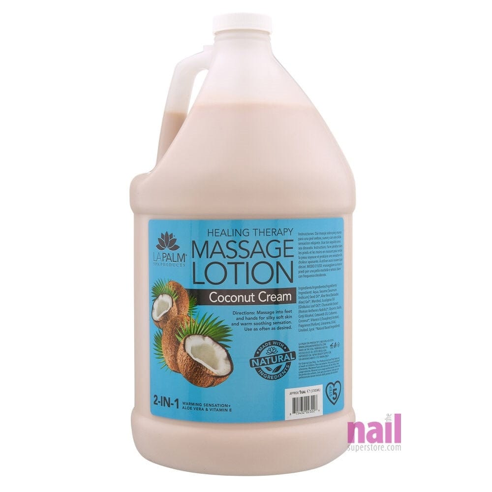 La Palm - Healing Therapy Body & Massage Lotion | Coconut Cream - Gallon 340069 - The Nail Superstore