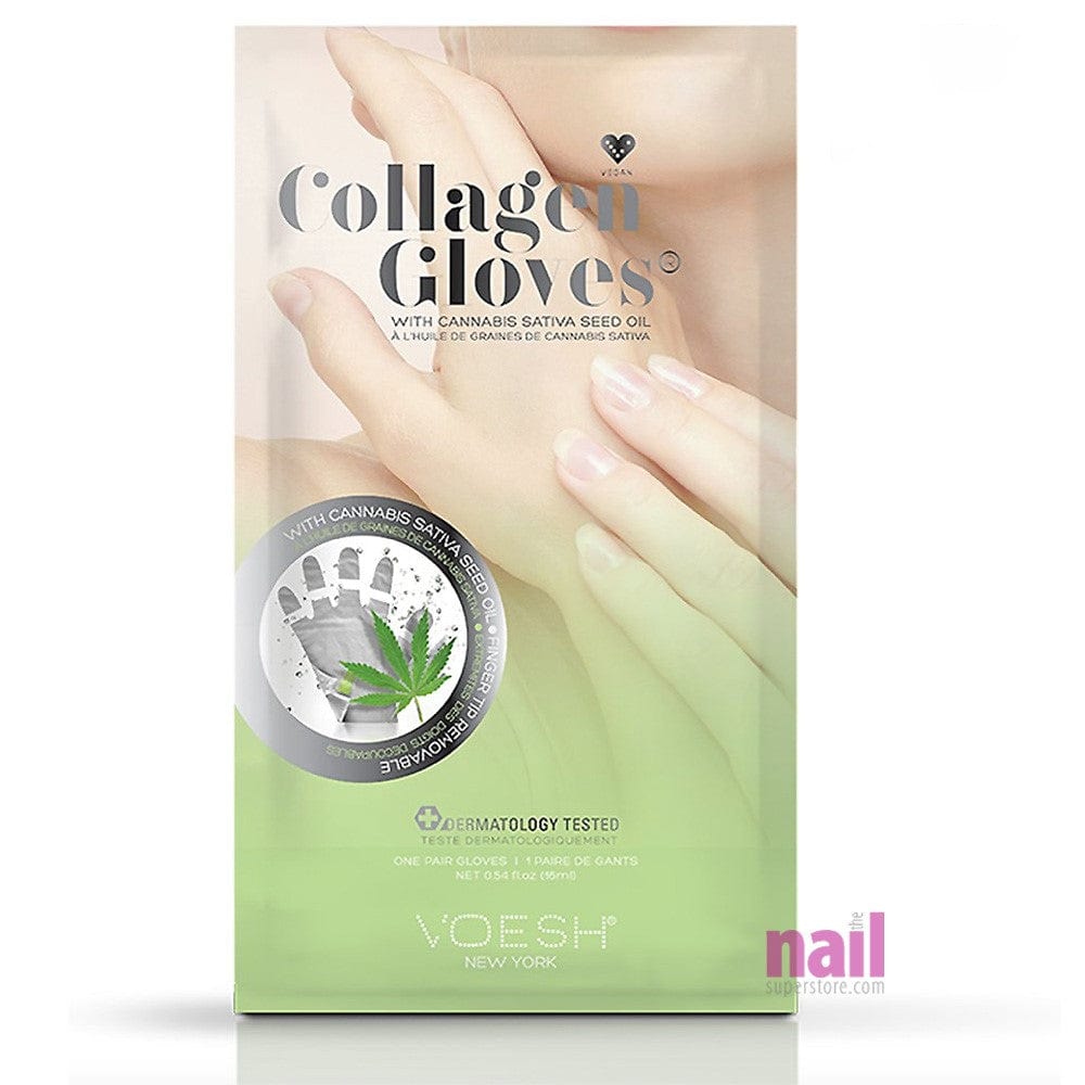 Voesh Collagen Gloves with CBD Hemp Oil | Relax Muscles & Tired Hands - Pair 340413 - The Nail Superstore