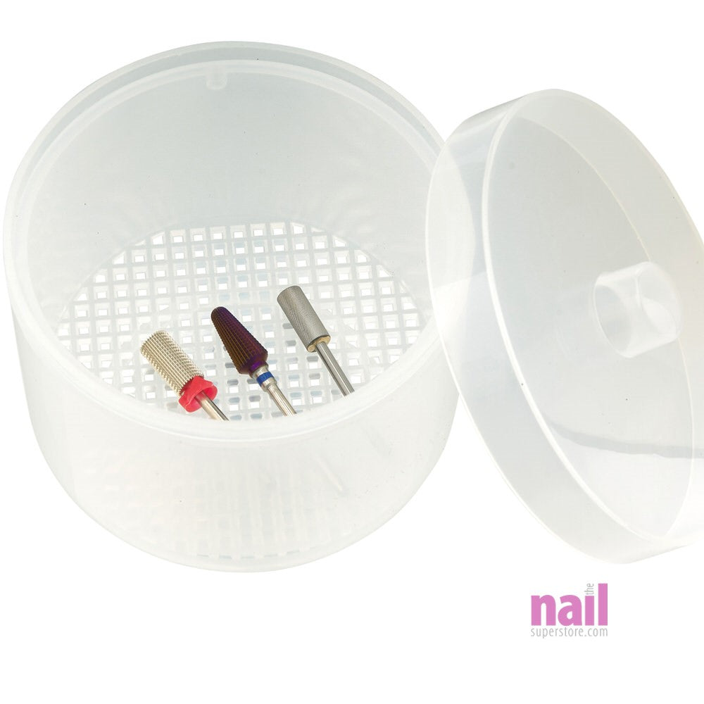 Nail Tools & Carbide Drill Bit Sterilizer Box (Case Only) | Natural - Each