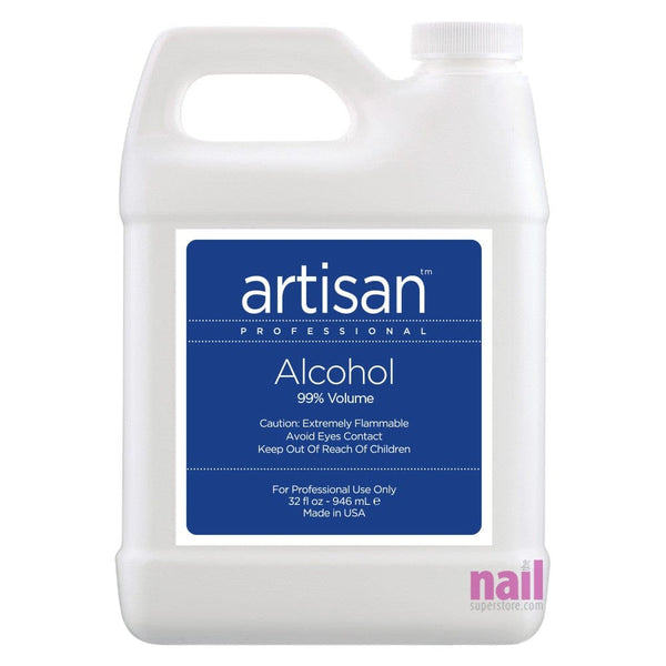 Artisan Alcohol 99% | **Pro Size** Highest Concentration to Disinfect Surfaces and Implements - 32 oz 359006 - The Nail Superstore