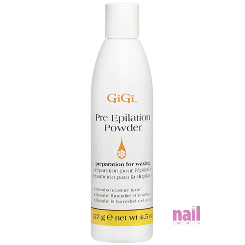 Gigi Pre-Waxing Epilation Powder | Reduces Stickiness On Skin - 4.5 oz 360028 - The Nail Superstore