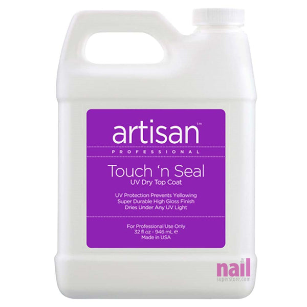 Artisan Touch N Seal UV Dry Top Coat | Eliminates Smudges & Smears - 32 oz