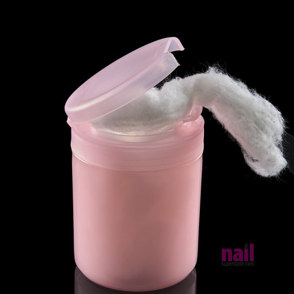 Cotton Pad Storage Container | For Cosmetic, Nail Remover Pads - Purple - Each