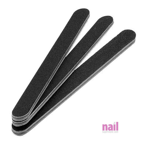 Professional Nail File 48 ct | Black - 180/180 Grit - Pack 410053 - The Nail Superstore